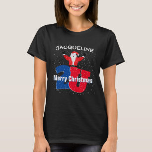 God jul till dig med Namn och Santa T-Shirt