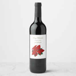 God jul till dig och din familj vinflaska etikett