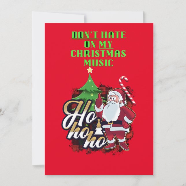 God jul till din familj julkort (Framsida)