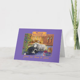 God jul till ditt hus, hund-kort helgkort