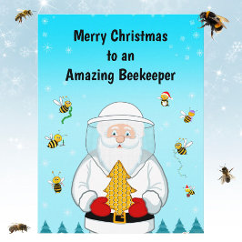 God jul till en fantastisk biodlare helg vykort