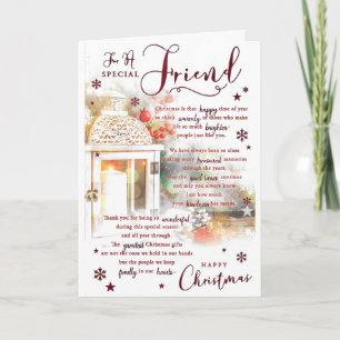 God jul till en mycket Speciell vänskaplig jul Kort