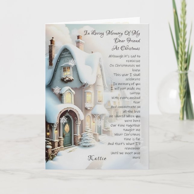 God jul till en mycket Speciell vänskaplig jul Kort (Framsida)