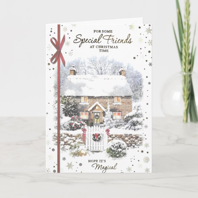 God jul till en mycket Speciell vänskaplig jul Kort (Framsida)