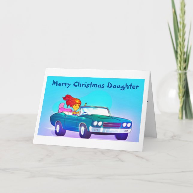 GOD JUL TILL EN SPECIELL DAUGHTER HELGKORT (Framsida)