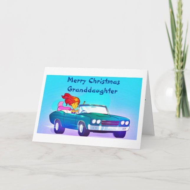 GOD JUL TILL EN SPECIELL GRANDDAUGHTER HELGKORT (Framsida)