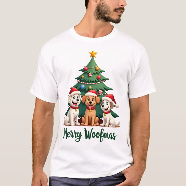 God Jul till er hundar (2) T Shirt (Framsida)
