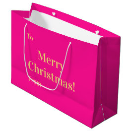 God Jul Till Från Hot Pink Guld