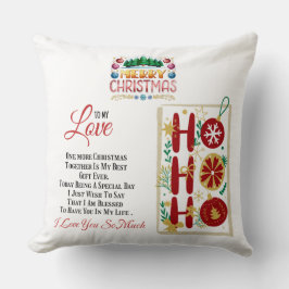 God jul till Kärlek, julklapp Kudde