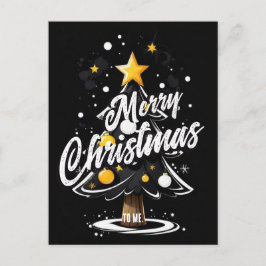 God jul till mig Hälsning Vykort