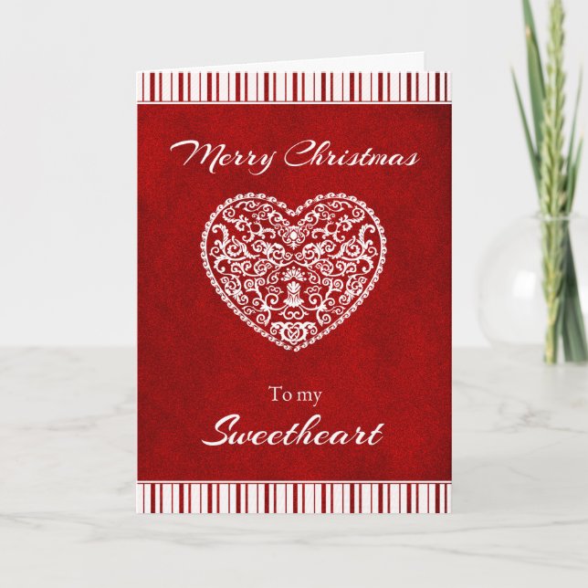 God jul till min älskling helgkort (Framsida)