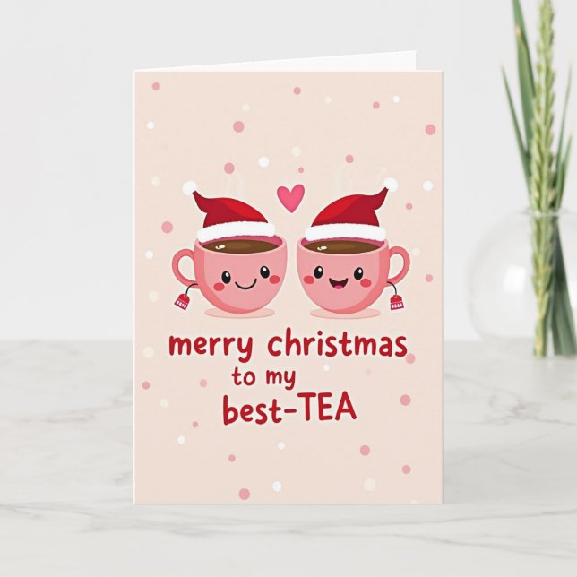 God Jul Till Min Bästa Te Kort (Framsida)