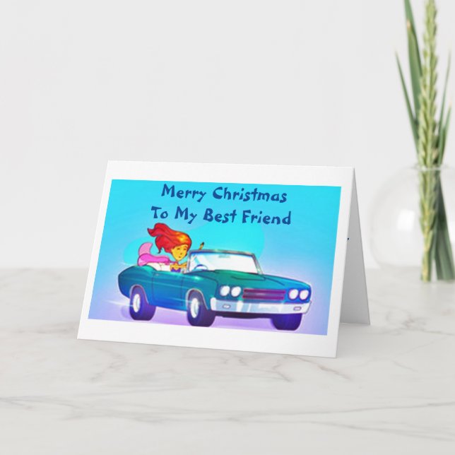 GOD JUL TILL MIN BÄSTA VÄN HELGKORT (Framsida)