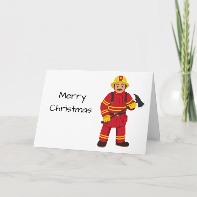 *GOD JUL* TILL MIN ***FAVORITFIREMAN *** KORT (Framsida)