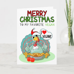 God jul till min favoritVegan Kort