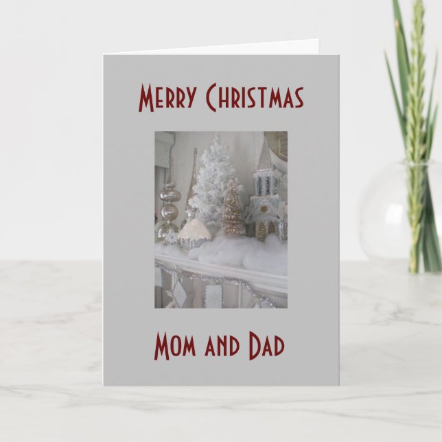 GOD JUL TILL **MIN FÖRÄLDRAR** HELGKORT (Framsida)