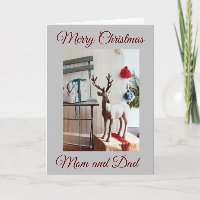 GOD JUL TILL **MIN FÖRÄLDRAR** HELGKORT (Framsida)