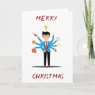 *GOD JUL* TILL MIN ***HÅRT ARBETE MAKE*** HELGKORT