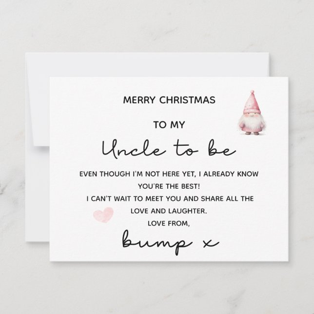 GOD JUL TILL MIN KUNSKAP ATT VARA FRÅN BUMP-KORT (Framsida)