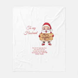 God jul till min make fleecefilt