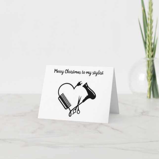 GOD JUL TILL ***MIN STYLIST** KORT (Framsida)