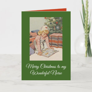 god jul till min underbara sjuksköterska helgkort