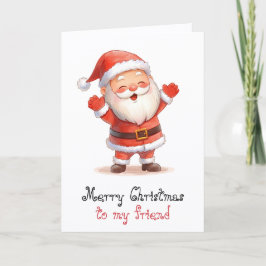 God jul till min vän & fantastiskt hälsning  kort