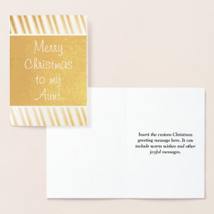 "God jul till mitt Moster"-kort Folierat Kort