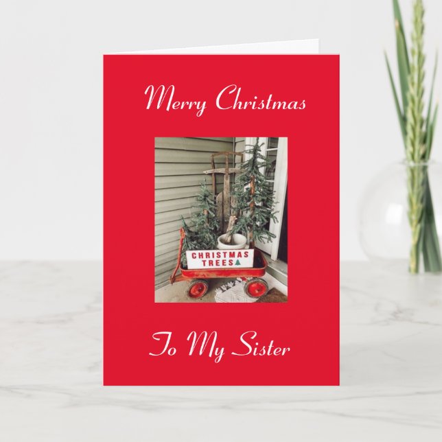 **GOD JUL** TILL MITT SPECIELL **SISTER** KORT (Framsida)