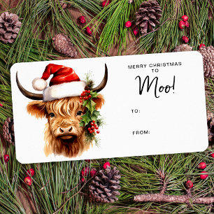 God jul till MOO Adressetikett