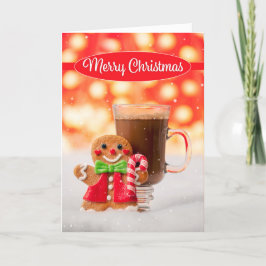 God Jul till någon Gingerbread Man Helgkort
