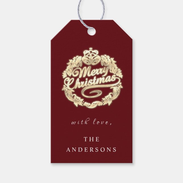 God jul till Namn, Royal för utandning Presentetikett (Framsidan)