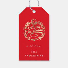 God jul till Namn, Royalet Red Golden Presentetikett