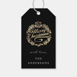 God jul till Namn, utandningsluftens Royal i Svart Presentetikett