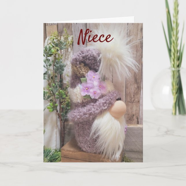 *GOD JUL* till vår *NIECE* Helgkort (Framsida)