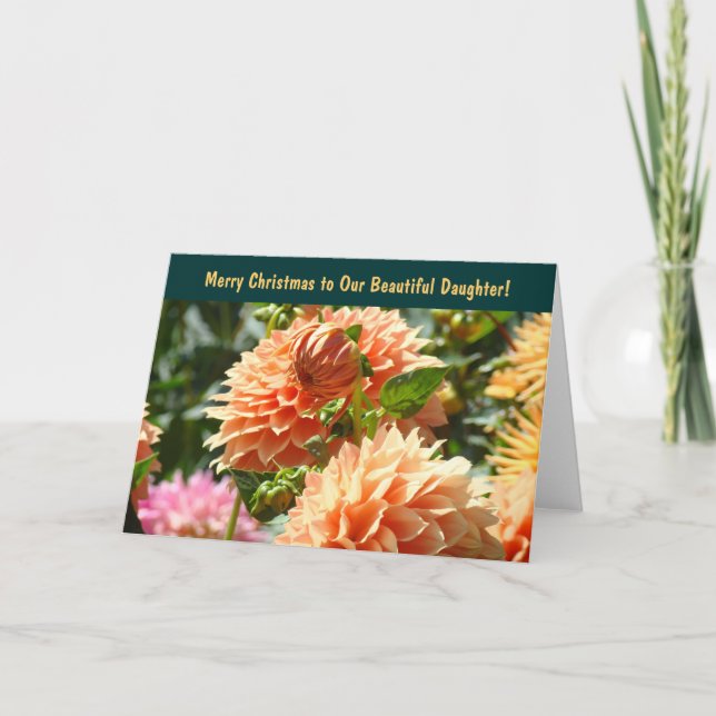 God jul till vår vackra dotter! Kort (Framsida)