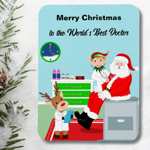 God Jul till världens bästa läkare Magnet