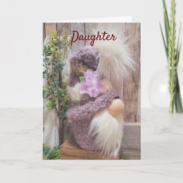 *GOD JUL* till vårt *DAUGHTER*-Helgdag-kort Helgkort (Framsida)