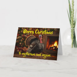 God jul till vegetarianer och veganer. kort
