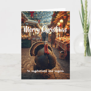 God jul till vegetarianer och veganer. kort