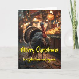 God jul till vegetarianer och veganer. kort