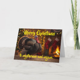 God jul till vegetarianer och veganer. kort