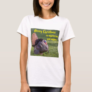 God jul till vegetarianer och veganer t shirt