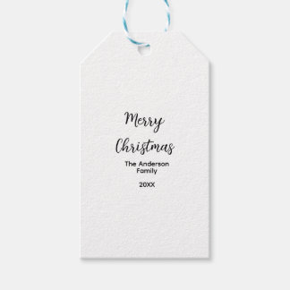 God jul tillägg familjen namn år text anpassad presentetikett