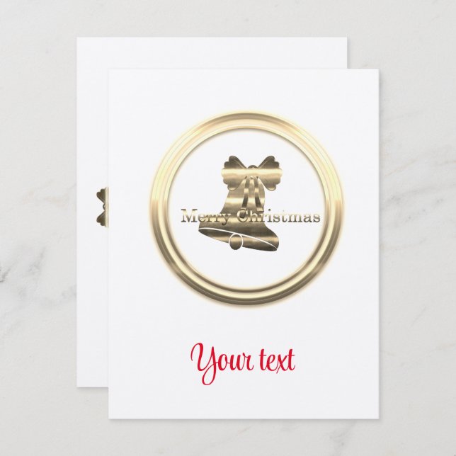 God jul tilläggskort (Fram/baksida)