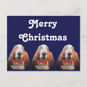 God jul-tillgångshundar för vykort