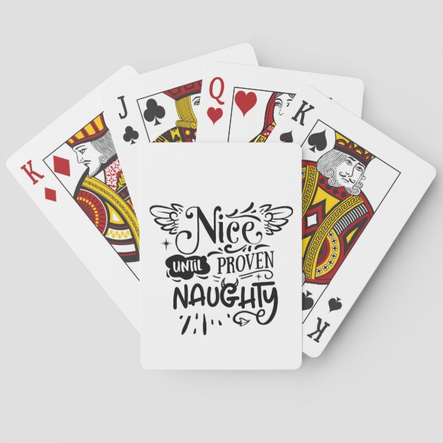 God jul tills Beven Naughty Funny Santa Casinokort (Baksidan)