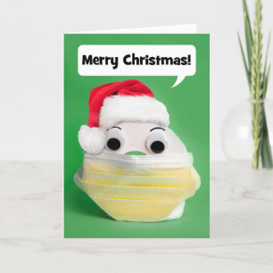 God Jul Toalettpapper i Covid Ansiktsmask Helgkort