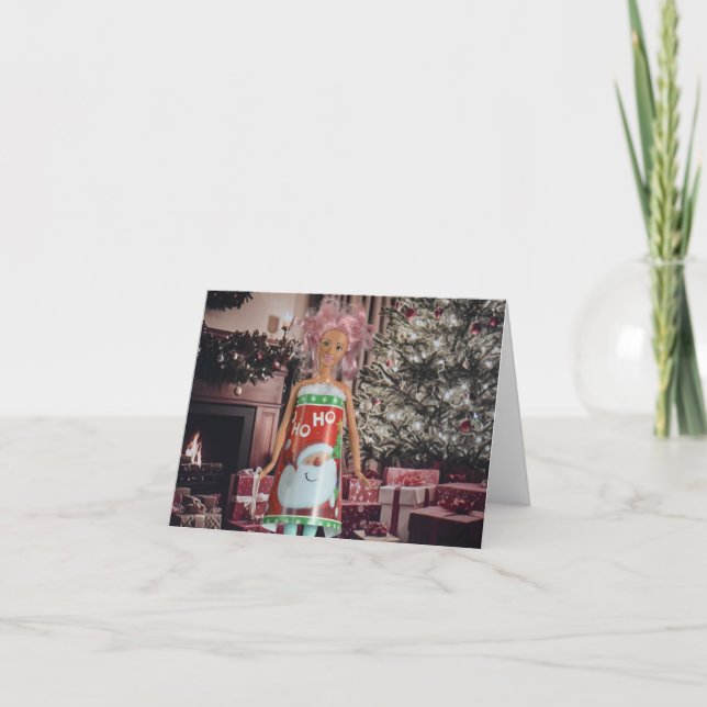 God jul. Tomt julkort Kort (Framsida)