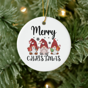 God Jul Tomtar Jul Tomtar  Julgransprydnad Keramik